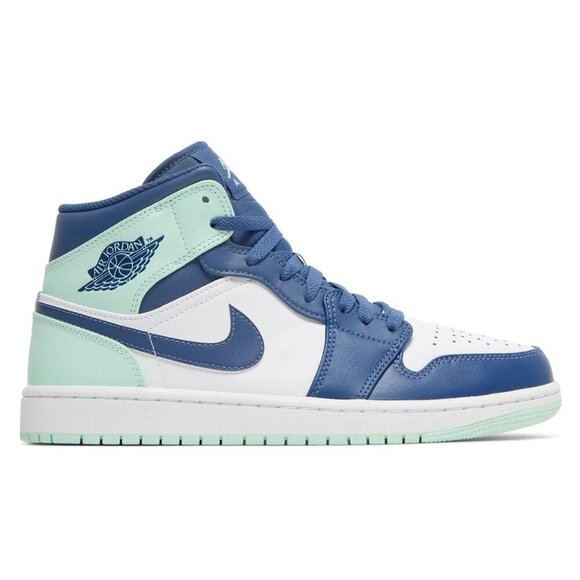 Nike Air Jordan 1 Mid "Blue Mint" Sneakers Size Men's 8.5 - Picture 1 of 13